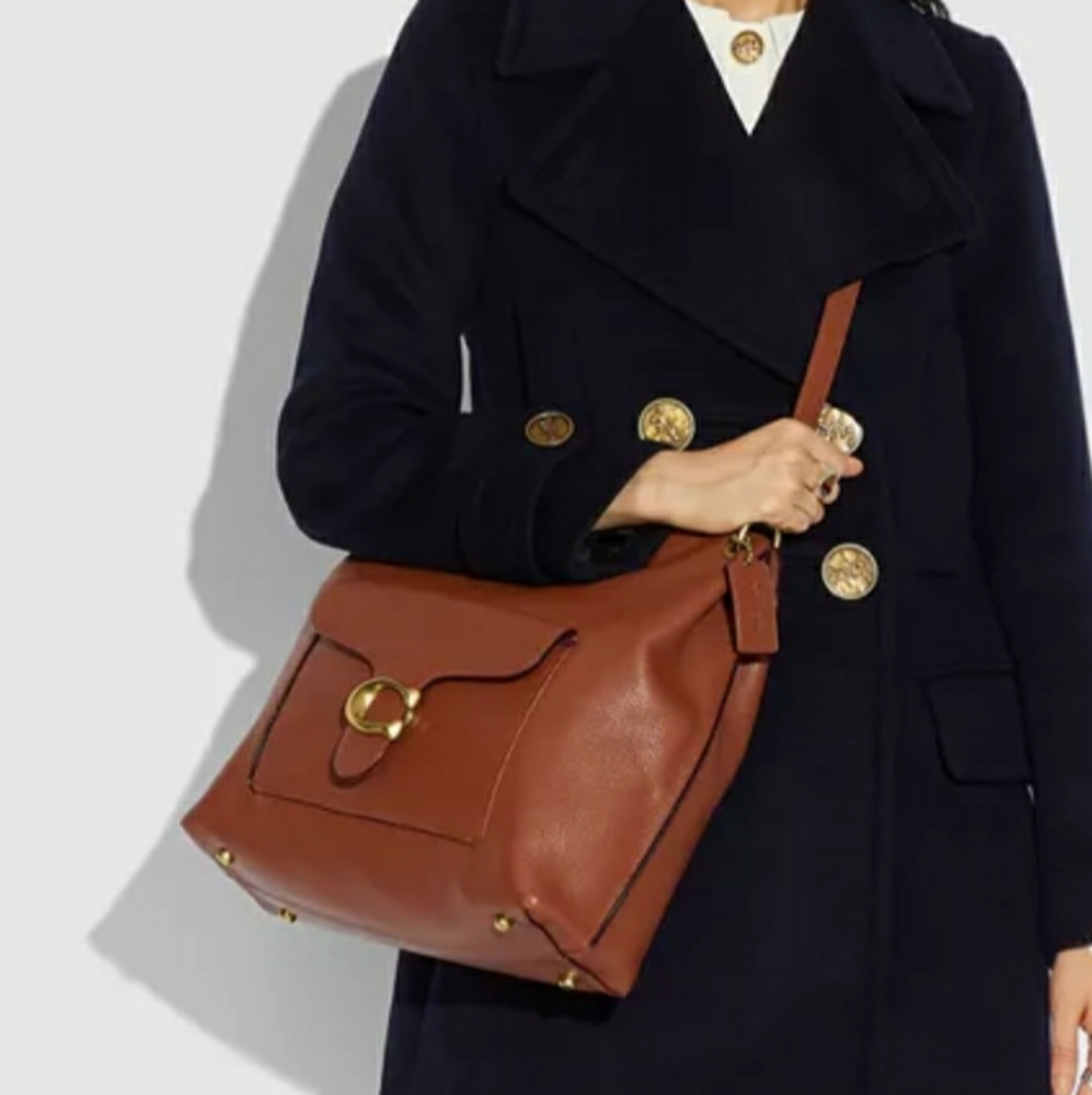 (New) Coach Leather Hobo Bag - Picture 5 of 5